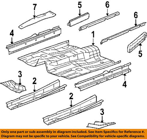 Mopar oem 5115050aa floor & rails-side sill