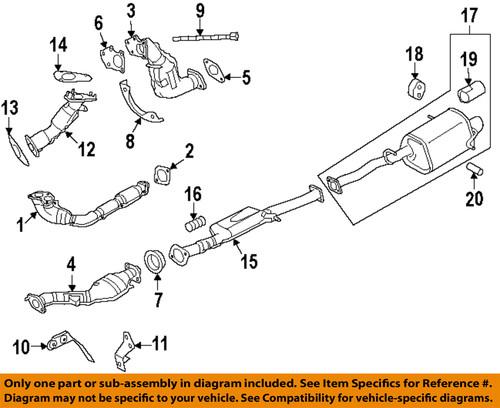 Subaru oem 44300sa041 exhaust muffler