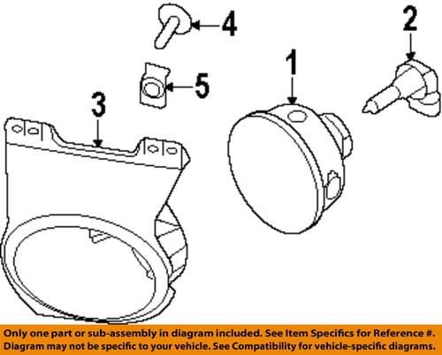 Ford oem bl3z15200a fog light-fog lamp