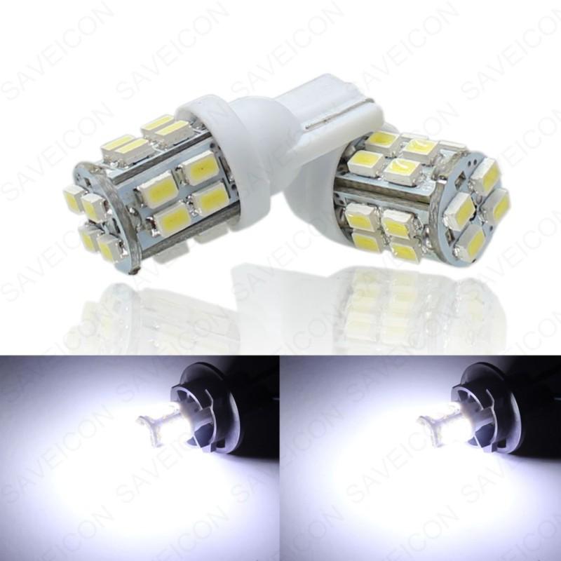 2 x t10 194 168 921 2825 20-smd led white super bright car lights bulb