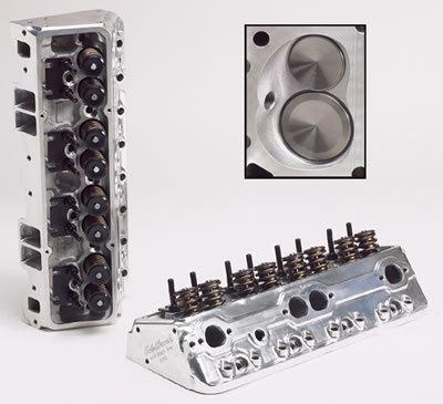 Two (2) edelbrock performer rpm cylinder head 608919