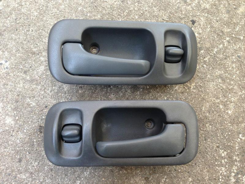 Honda civic 92-95 oem rear inside door handles sedan 4 door lx ex gray 