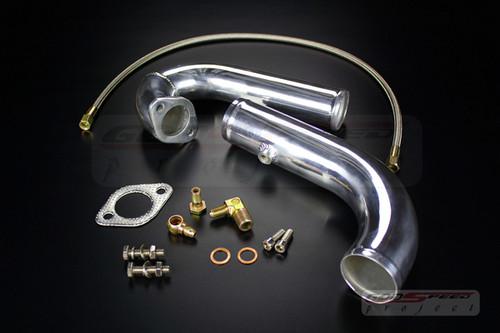 Talon tsi eclipse 4g63 2nd gen 2g gsx gst j-pipe kit turbo charger / bolt on