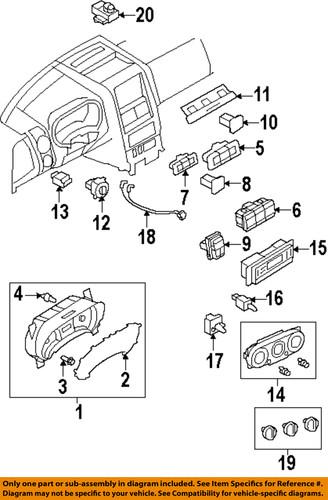 Ford oem 6l2z13466a cluster & switches-bulb