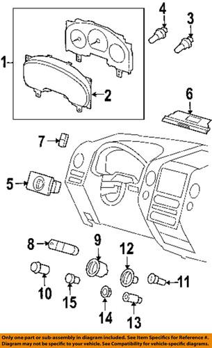 Lincoln oem 4l3z10a936aaa cluster & switches-air bag switch