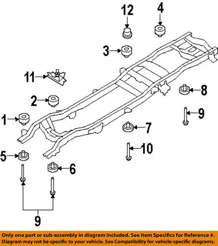 Ford oem w712878s439 frame-lower insulator bolt