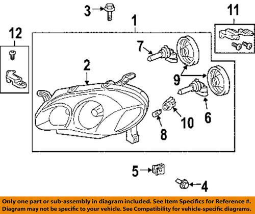 Toyota oem 8115002350 headlight-headlamp assembly