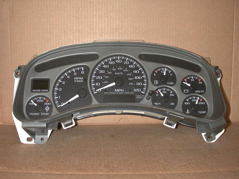 2000 - 2002 silverado sierra 2500hd yukon suburban denali cluster 112,414 miles