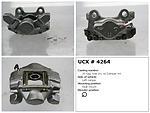 Undercar express 10-14264 rear left rebuilt caliper with pad