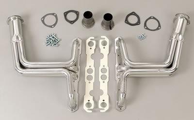 Hedman street hedders full-length silver ceramic coated 1 1/2" primaries 69266