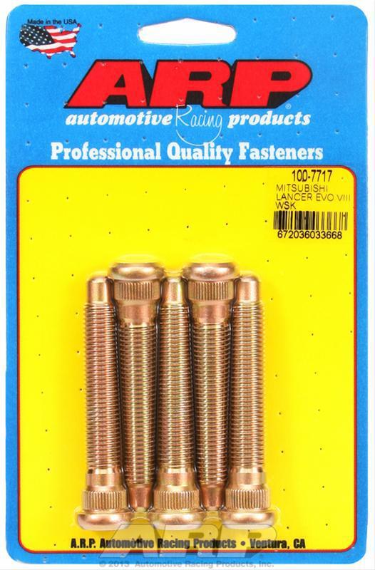 Arp wheel studs press-in 12mmx1.50 0.565" knurl dia 3" uhl set of 5