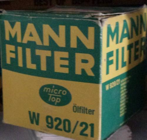 Mann oil huile filter nos 920/21