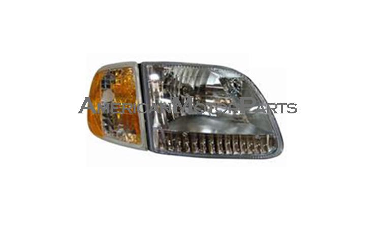 Depo passenger side euro headlight w/ corner light ford f150 f250 expedition