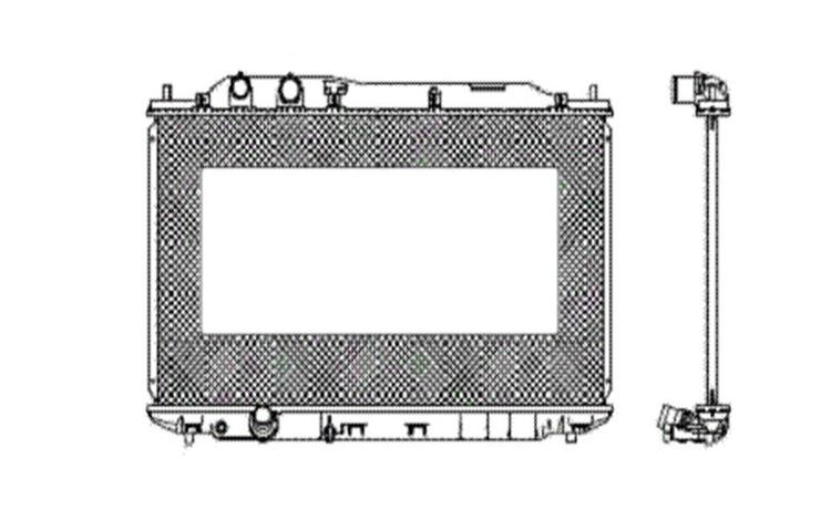 Replacement radiator 06-08 honda civic 4 door us built auto / man 19010rnba51