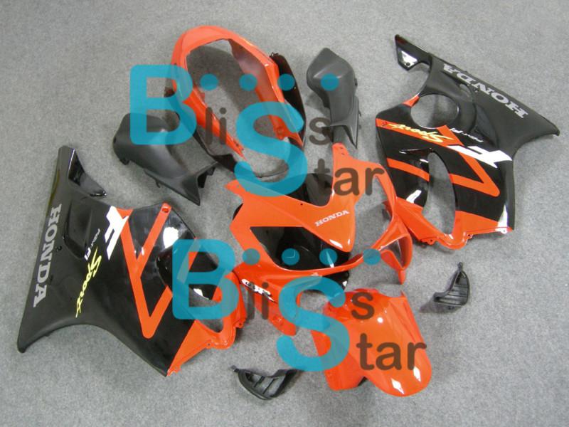 Injection fairing orange black bodywork w2 fit cbr600 f4i 2004-2007 2005 2006 4