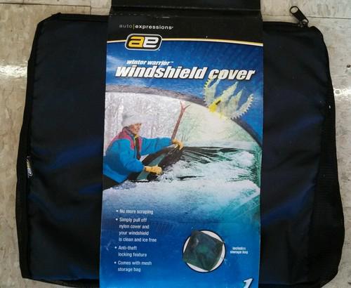 Auto / expressions winter warrior windshield cover w/storage bag