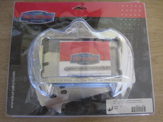 Kuryakyn license plate swept eagle frame #3161 orig $49.95 new in pkg