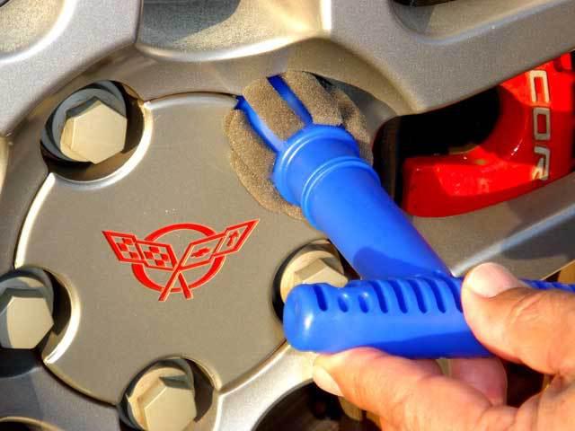 Corvette care: lug nut and wheel cleaning brush