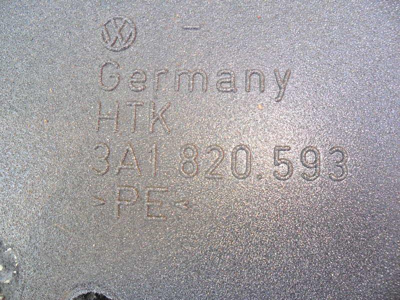 Volkswagen 3a1820593 genuine oem factory original lower cover