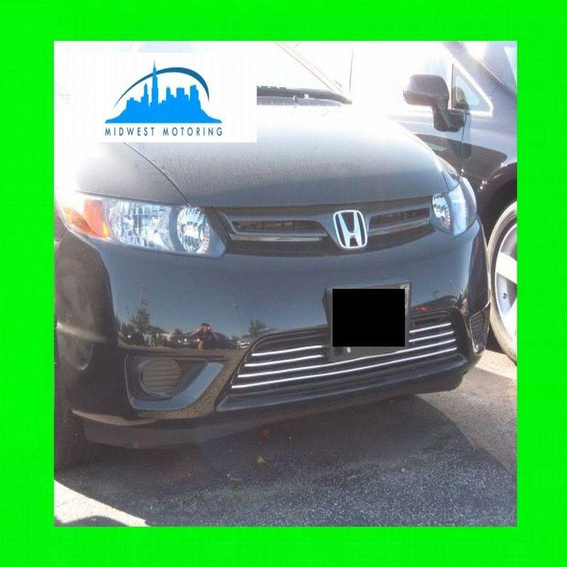 2006-2011 honda civic coupe chrome trim for grill grille w/5yr warranty