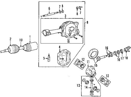 Jeep 68004072aa genuine oem factory original pinion seal