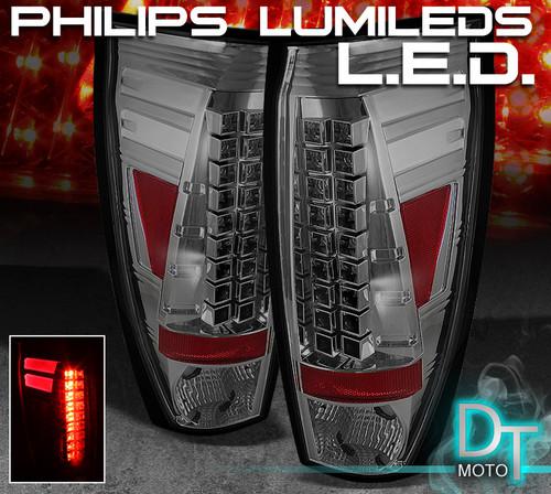 Smoked 02-06 chevy avalanche philips-led perform tail lights lamps left+right