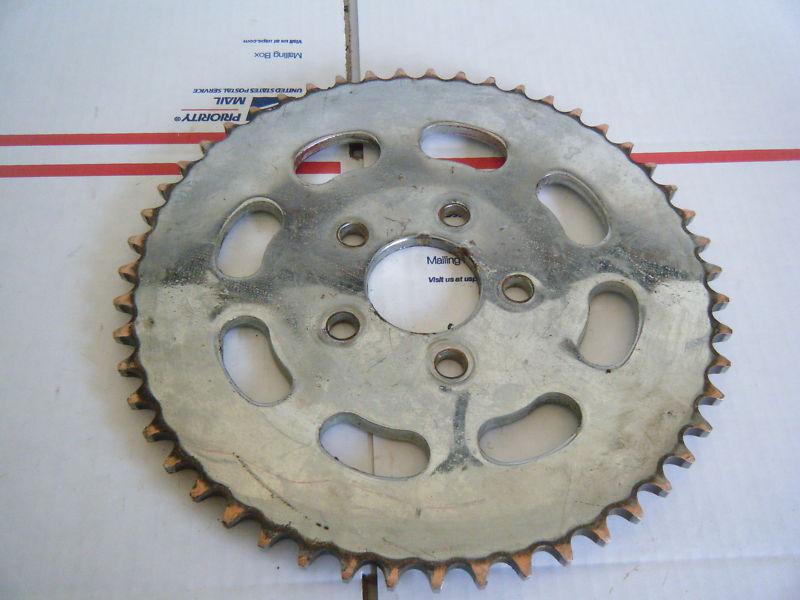 Harley ironhead sportster chrome rear chain sprocket 51 teeth