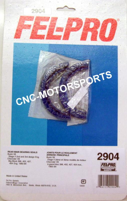 Fel-pro 2904 performance rear main seal bb chevy 396 402 427 454