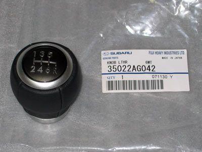 2014+ subaru forester oem leather shift knob for 6-speed