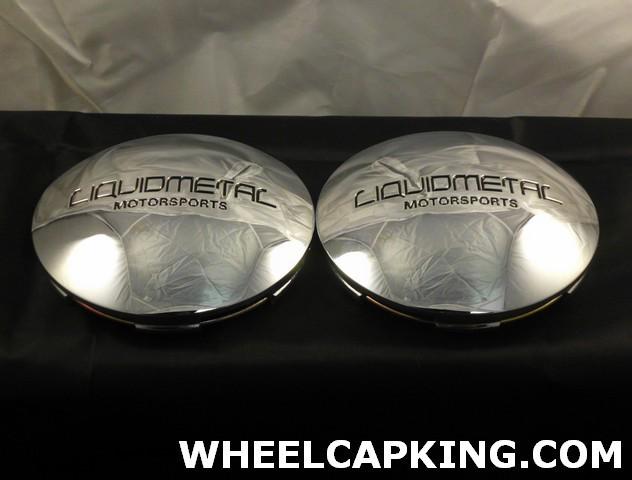 Liquid metal wheels chrome custom wheel center cap caps set 2, # bc-642