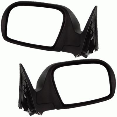 Textured power heated side view door mirror pair set driver passenger left+right