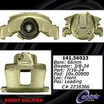 Centric parts 142.56023 front right rebuilt caliper with pad