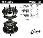 Centric parts 400.58005 front hub assembly