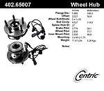 Centric parts 402.65007 front hub assembly