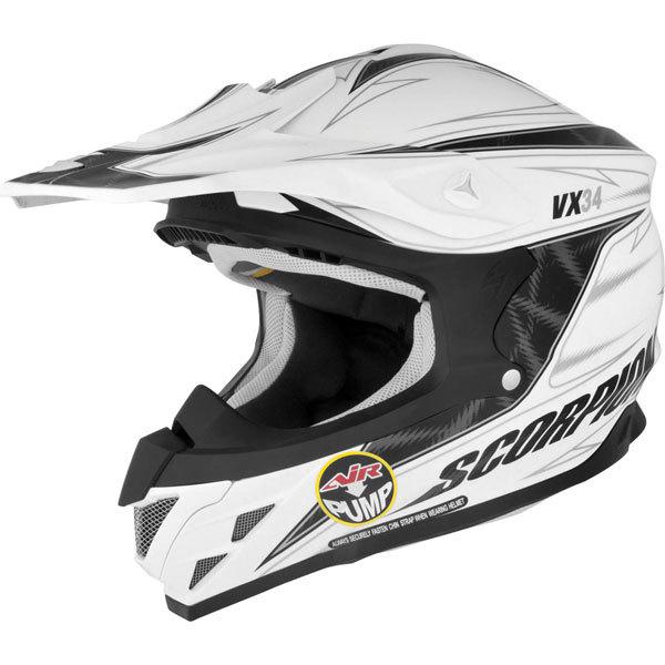 White m scorpion exo vx-34 spike helmet