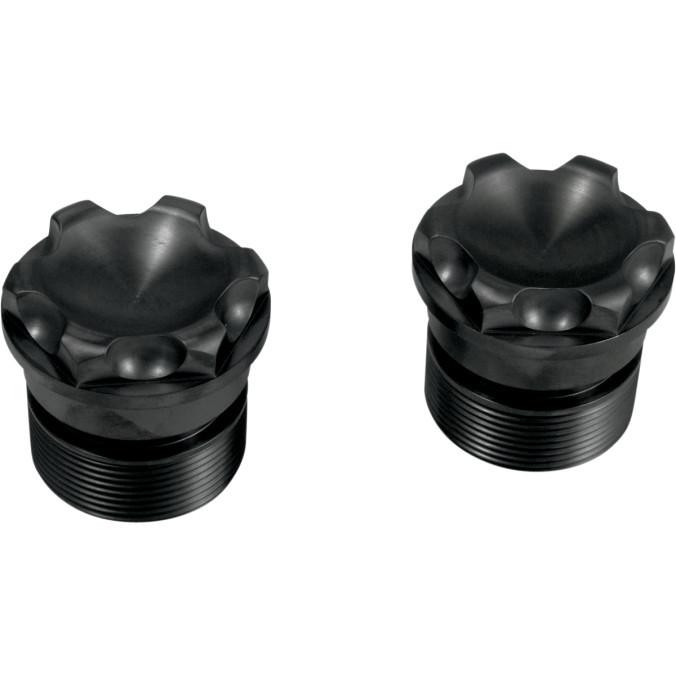 Todd's cycle fc-2014 fork tube caps black 41mm 11-13 harley fxs blackline