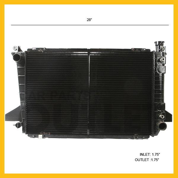 85-92 bronco 85-96 f150 f250 f350 radiator 4.9l l6 auto 96 f series 1985-1992