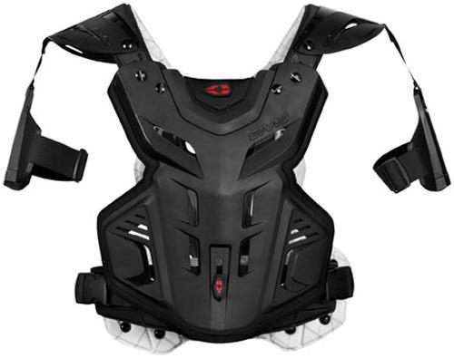 New evs f2 chest protector(neckbrace compatible) adult armor, black, xl