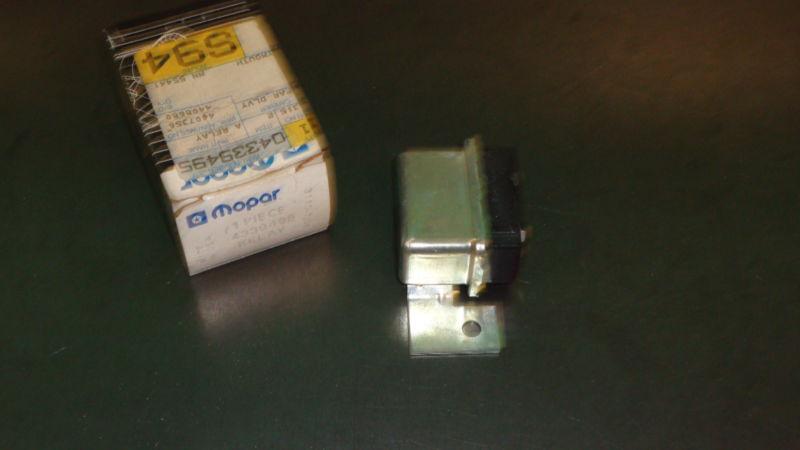 New oem nos mopar ac clutch cutout relay 4339495 1985-88 dodge plymouth chrysler