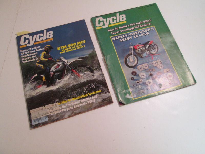 Xr xr-750 cycle magazine '78 development history of xr750 & cycle magazine '72