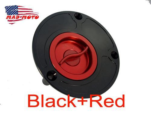 Mad moto honda cbr 1000rr fireblade all years  gas cap fuel cap c black/red