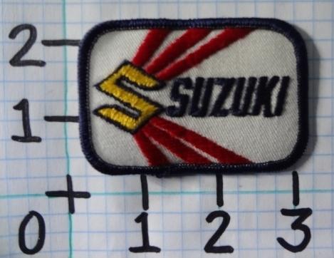 Vintage nos suzuki motorcycle patch from the 70's 005