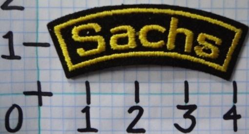 Vintage nos sachs motorcycle patch from the 70's 001