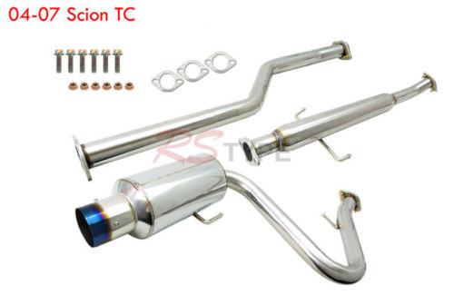 2005-2010 scion tc n1 4" burnt tip catback exhaust system 2006-2009