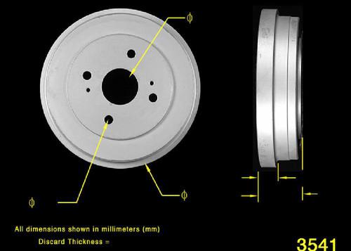 Bendix pdr0438 rear brake drum-brake drum