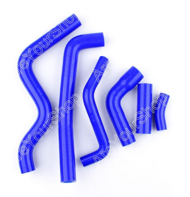 Blue kit silicone hose radiator heater yamaha fz6 s2 2008-2011