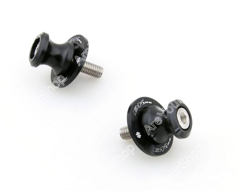 8mm swingarm sliders spools suzuki b-king bking all year 2008-2012 black