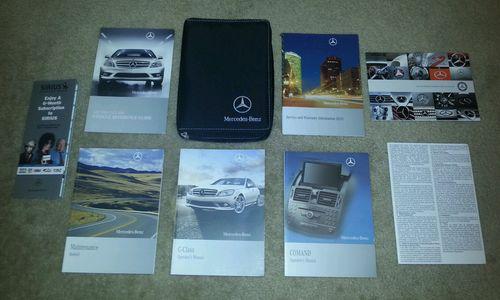 2010 10 mercedes benz c-class owner's owners manual with nav manual