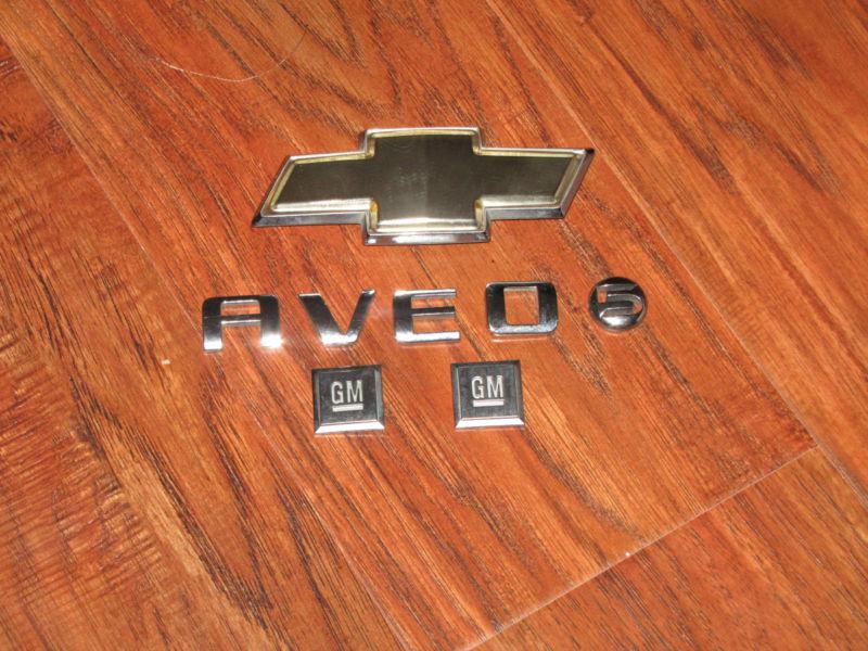 Chevrolet aveo rear emblem logo symbol decal oem