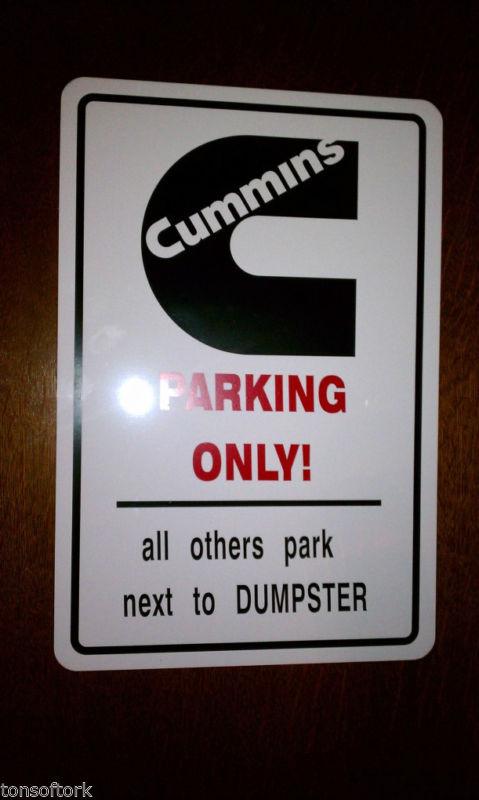 Dodge cummins street sign diesel plate parking sign novelty 5.9 litre